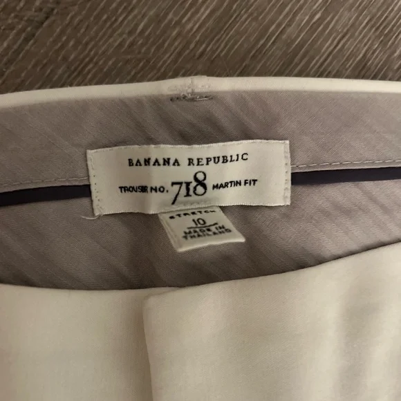Banana Republic Cream Martin Fit Trousers - Picture 3 of 3
